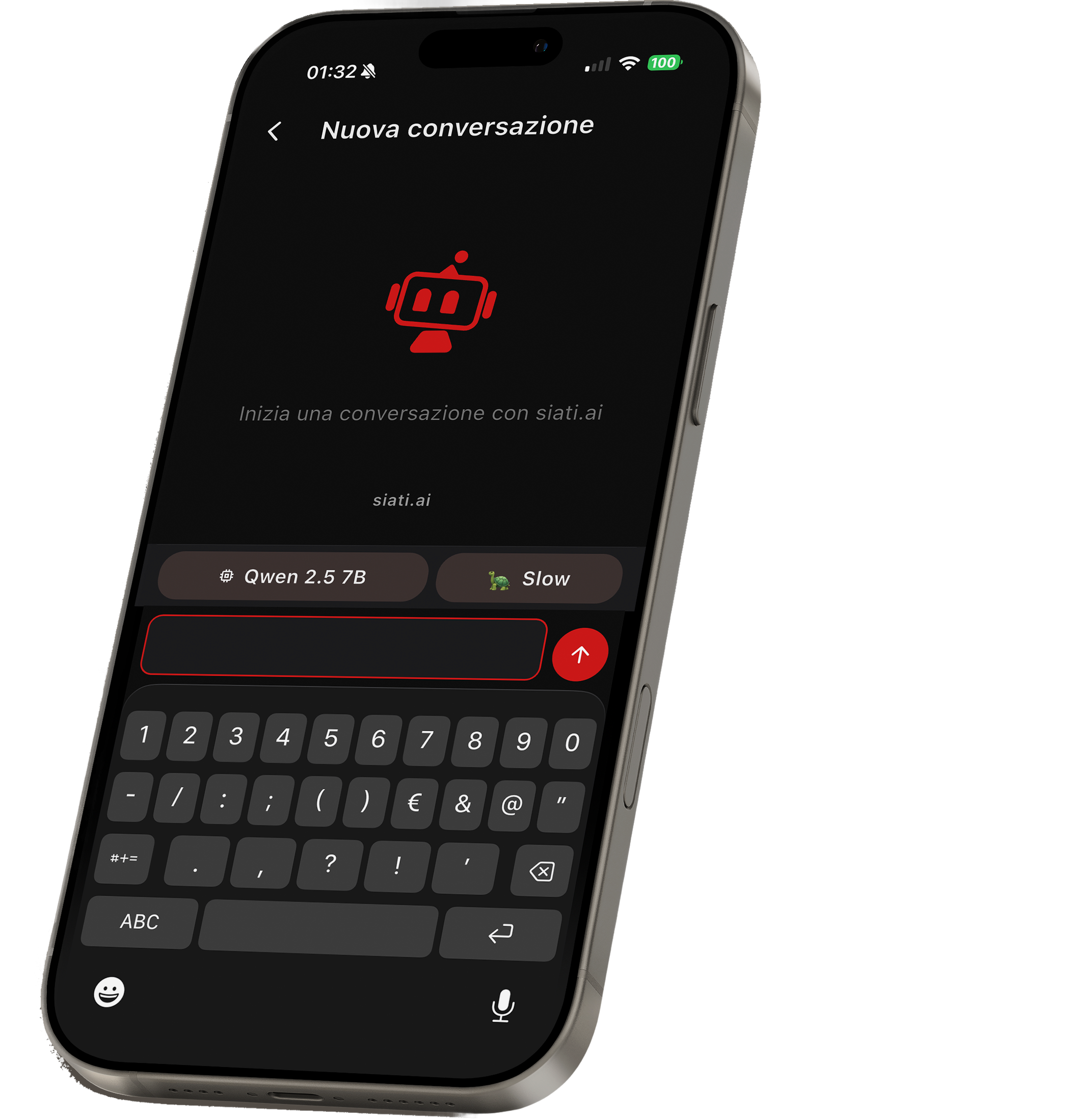 siati.ai app su iPhone